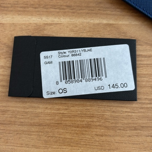 Giorgio Armani blue leather wallet - Picture 5 of 7